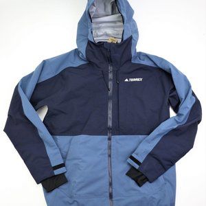 Adidas TERREX 3-LAYER NYLON SNOW JACKET Men's Size L HH9050 Waterproof New